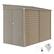 Front. Outsunny - 4.6' x 9' Steel Outdoor Storage Shed, Lean to Shed, Metal Tool House with Foundation Kit, Lockable Doors.