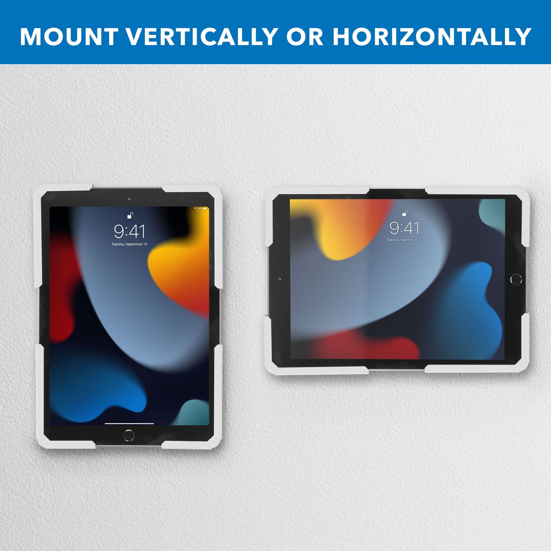 MOUNT VERTICALLY OR HORIZONTALLY

9:41
Tuesday, September 14

9:41
Tuesday, September 14