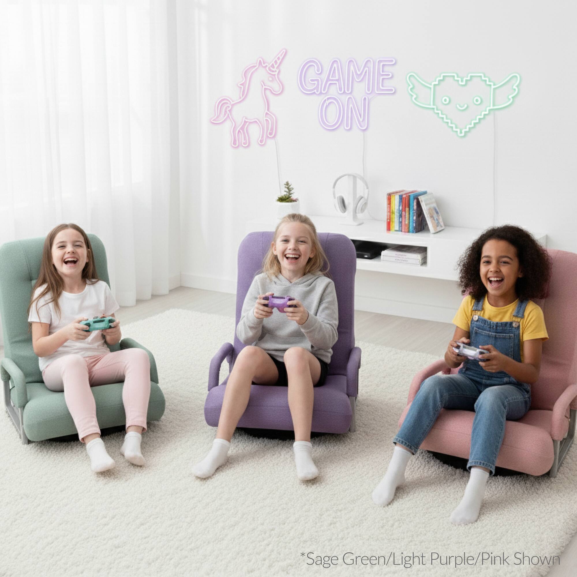 GAME ON

*Sage Green/Light Purple/Pink Shown