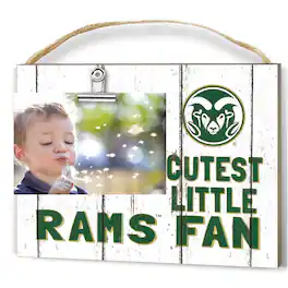 Jardine - Colorado State Rams 8'' x 10'' Cutest Little Weathered Logo Clip Photo Frame - White