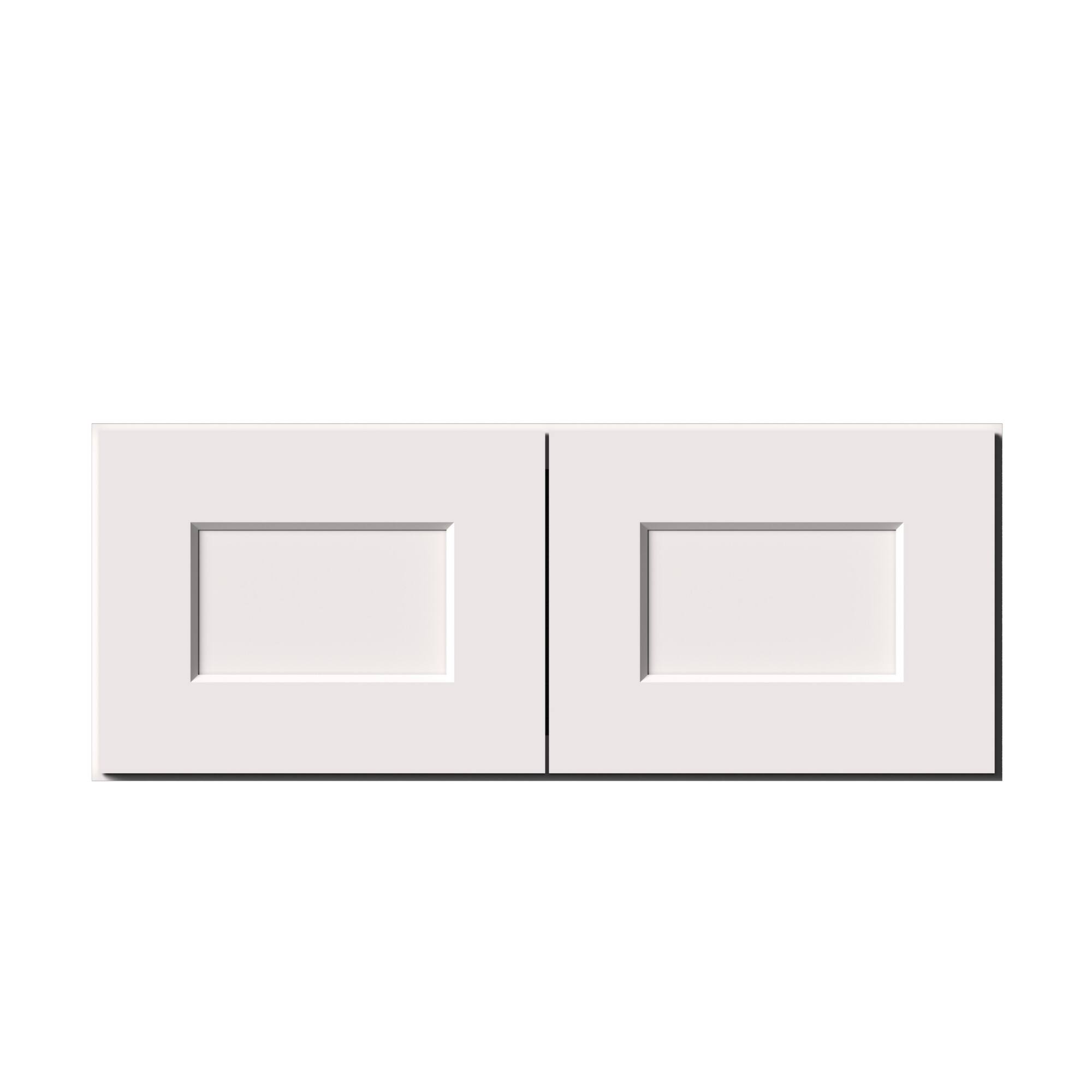 Alt View 1. Boyel Living - 30-in W x 12-in H x 12-in D Shaker RTA Kitchen Wall Cabinet with Soft-Close - White Shaker.