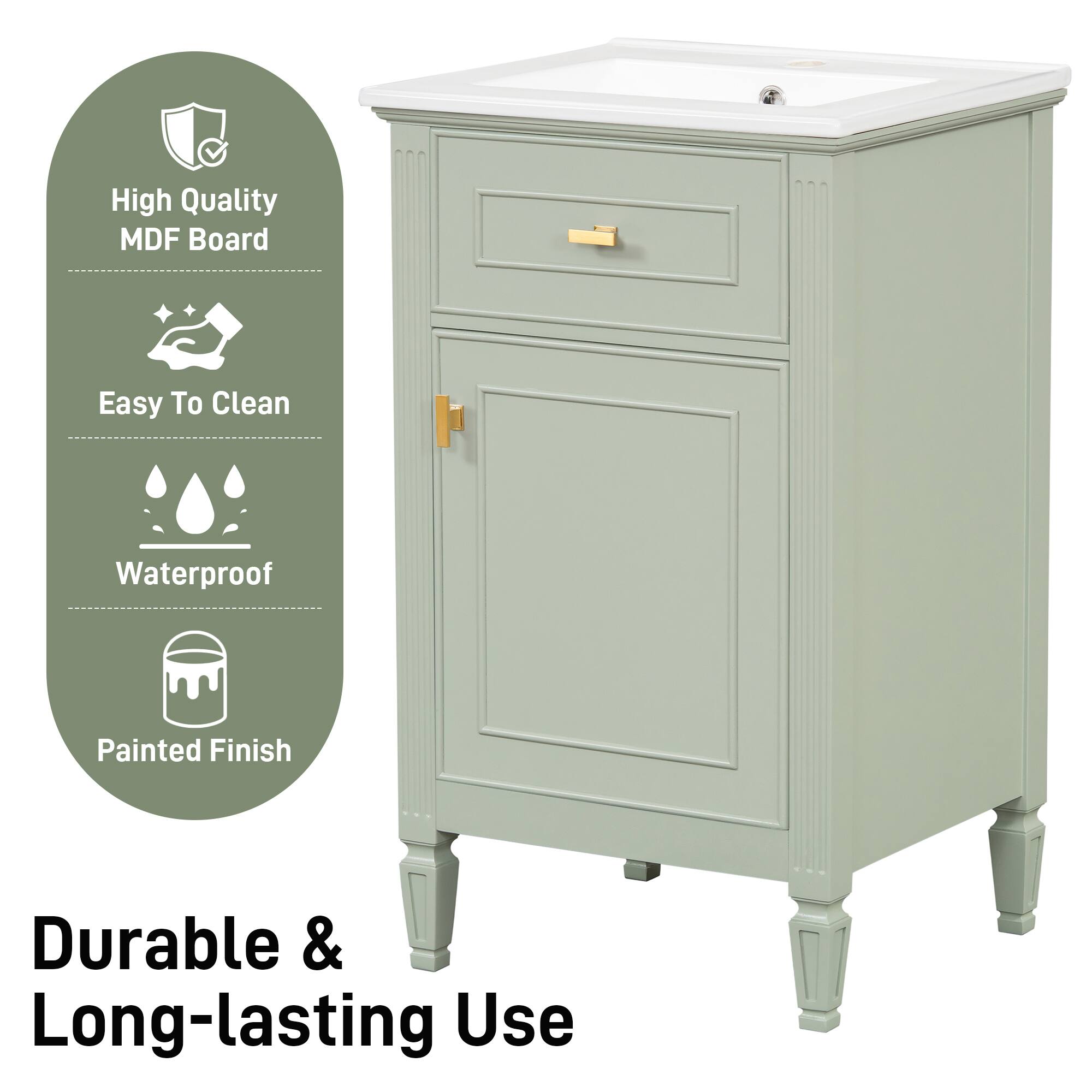 High Quality MDF Board  
Easy To Clean  
Waterproof  
Painted Finish  

Durable & Long-lasting Use