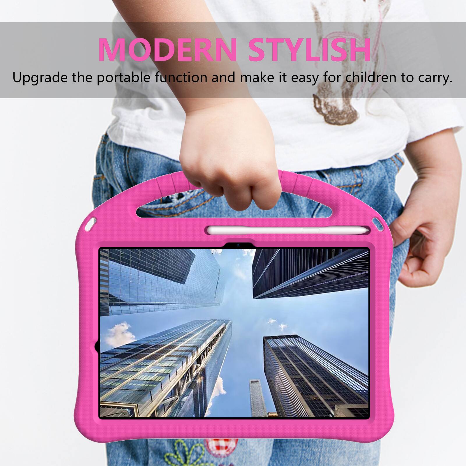 MODERN STYLISH  
Upgrade the portable function and make it easy for children to carry.