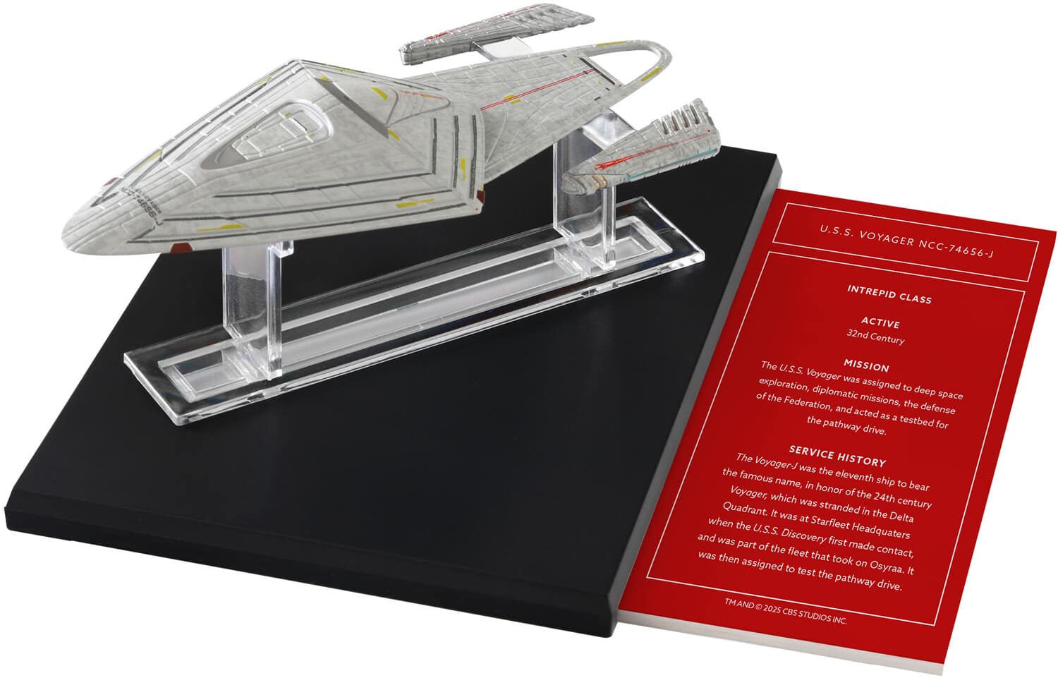 PopMarket - Star Trek: Voyager - Starship Library Vol. 7 - U.S.S. Voyager NCC-74656-J Die-Cast Ship & Book Set - COLLECTIBLES - Multicolor price history on PriceWatchPro