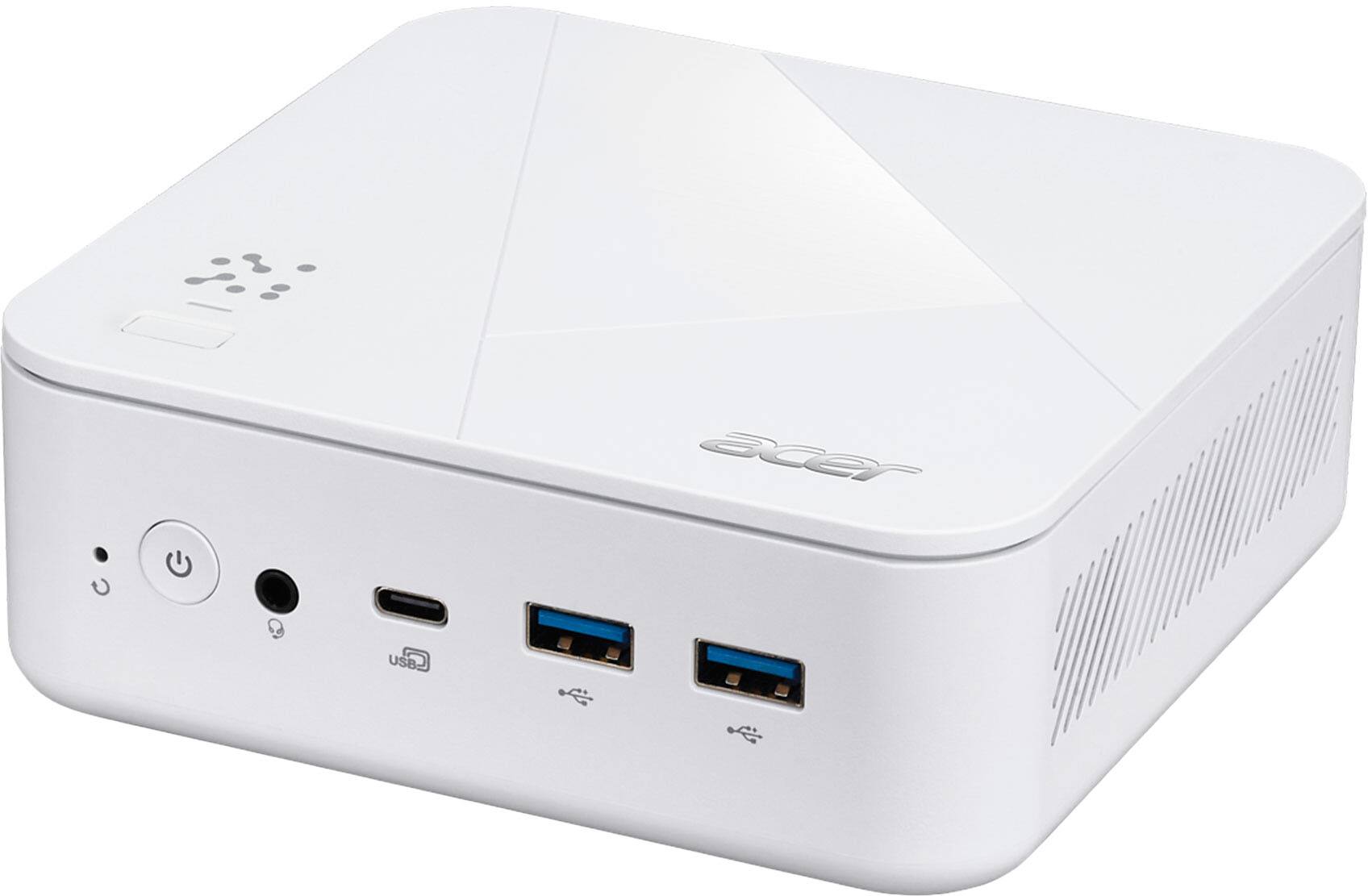Alt View 8. Acer - Revo Box AI Mini PC Desktop Copilot+PC - AMD Ryzen AI 7 445 2026 - 16GB DDR5 Memory - 512GB Storage - White.