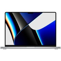 Apple MacBook Pro 16" Certified Refurbished - M1 Pro chip - 10 CPU/16 GPU with 16GB Memory - 512GB SSD (2021) - Silver - Front_Zoom