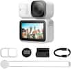 Front. Xtra - Atto Wearable 4k Action Camera-54g Lightweight, 1/1.3″ Sensor, 220‑Min Max Recording, 5-Min Pre-Recording, Stabilization - White.