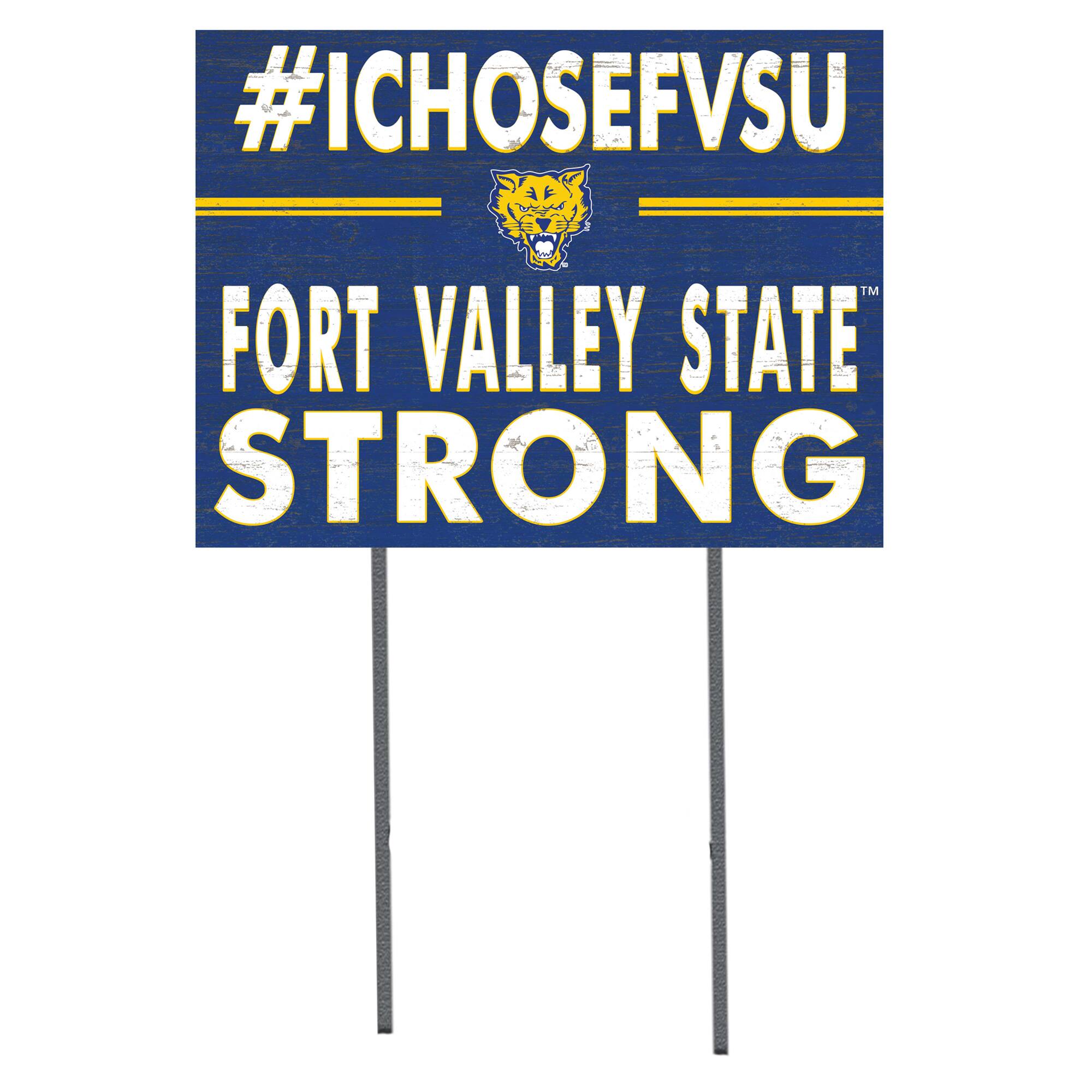 Fort Valley State Wildcats 18'' x 24'' I Chose Lawn Sign