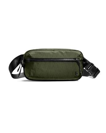 Front. tomtoc - Aviator-T35 2.5L X-Pac Sling Bag with RFID Blocking, Minimalist Crossbody Bag Chest Shoulder Pack for Travel, Everyday - Green.