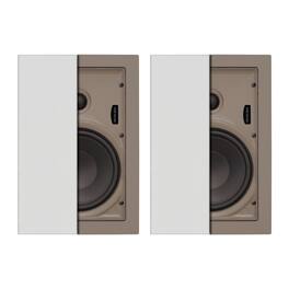 Proficient Audio - Protege W672 100-Watt 6.5" Poly In-Wall Speaker Set - White