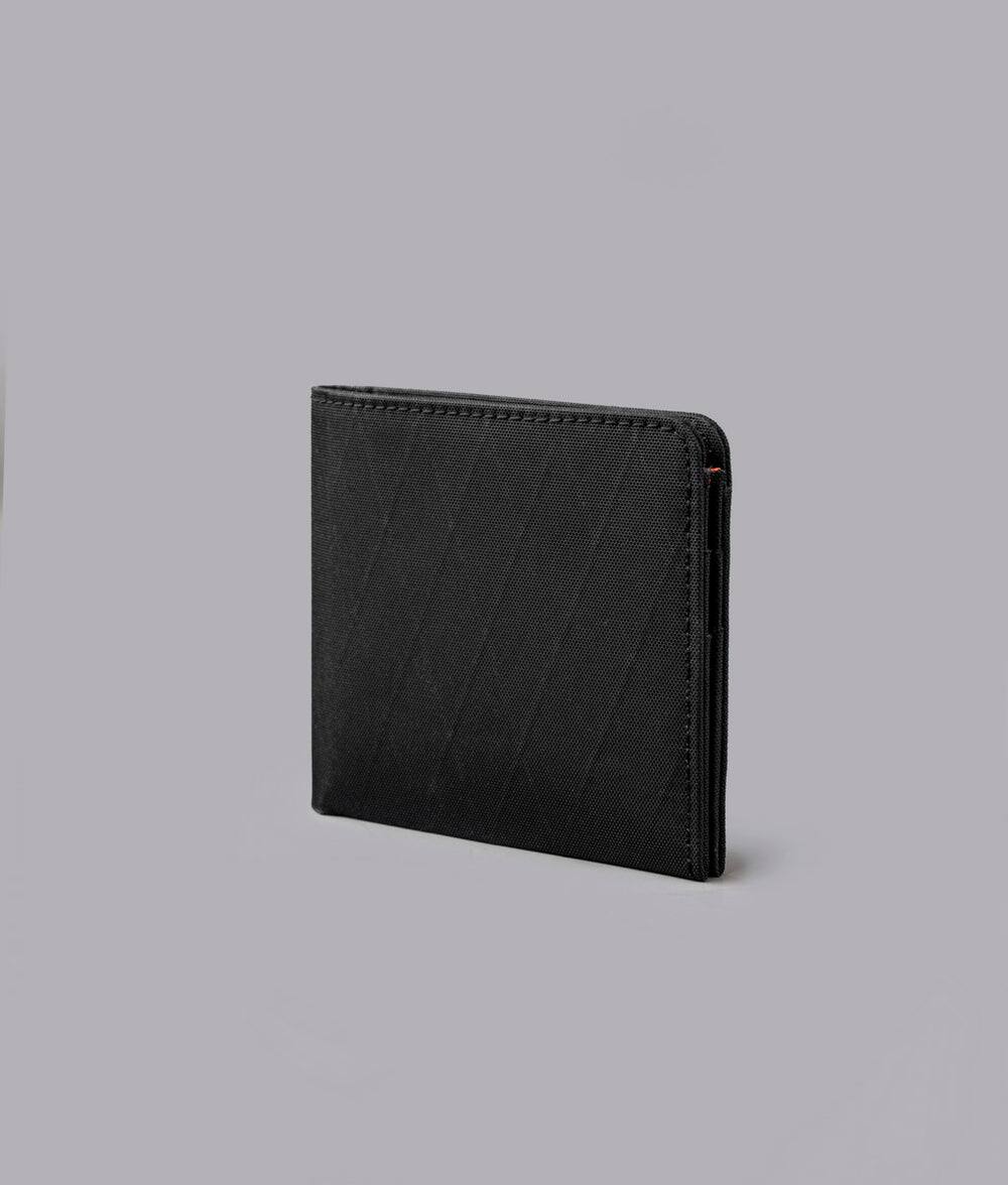 Left. ALPAKA - ARK Classic Wallet,Bifold Wallet with Magnetic Closure, RFID Protection, Global Bill Fit,Gift-Ready Box - Black X-Pac X42.