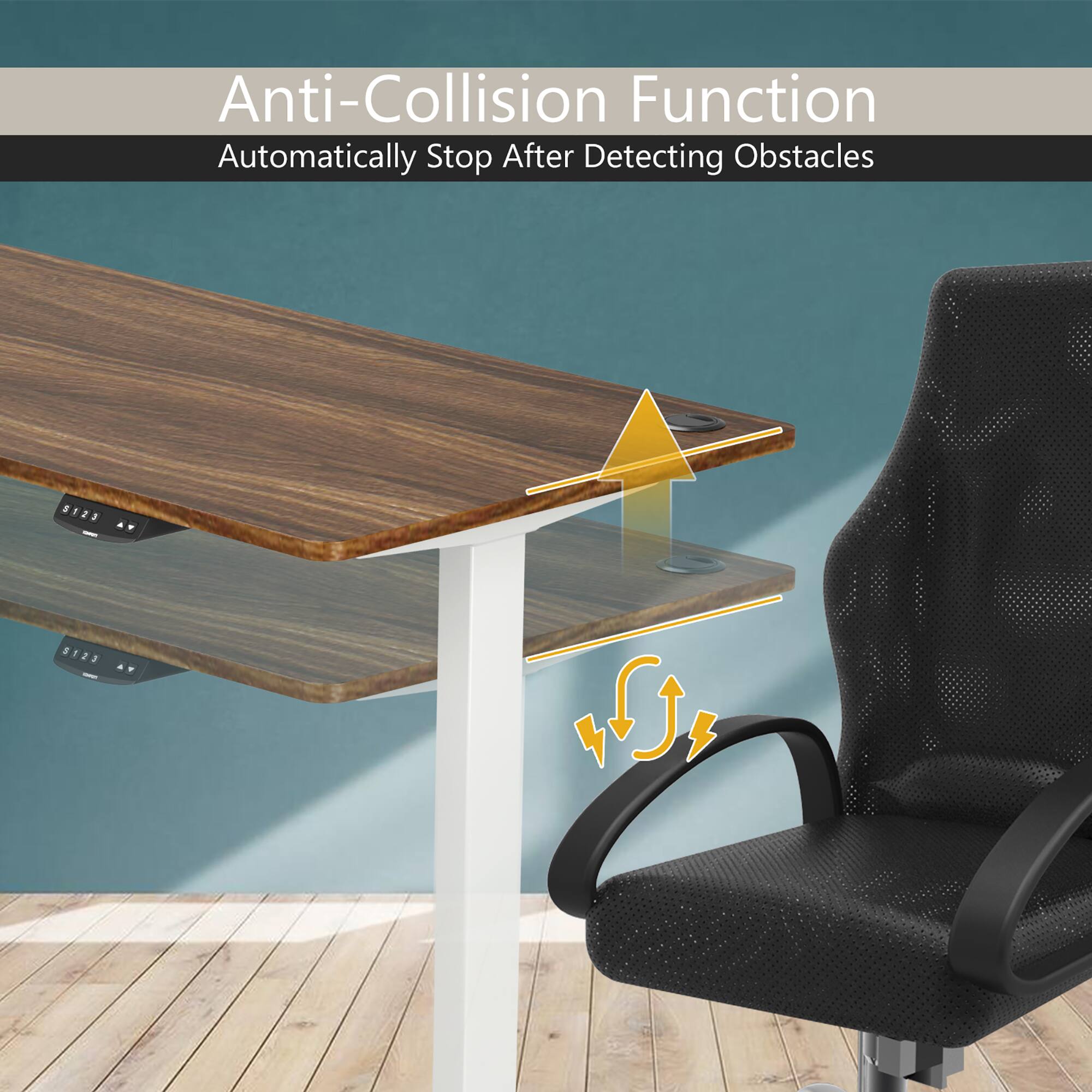 Anti-Collision Function  
Automatically Stop After Detecting Obstacles