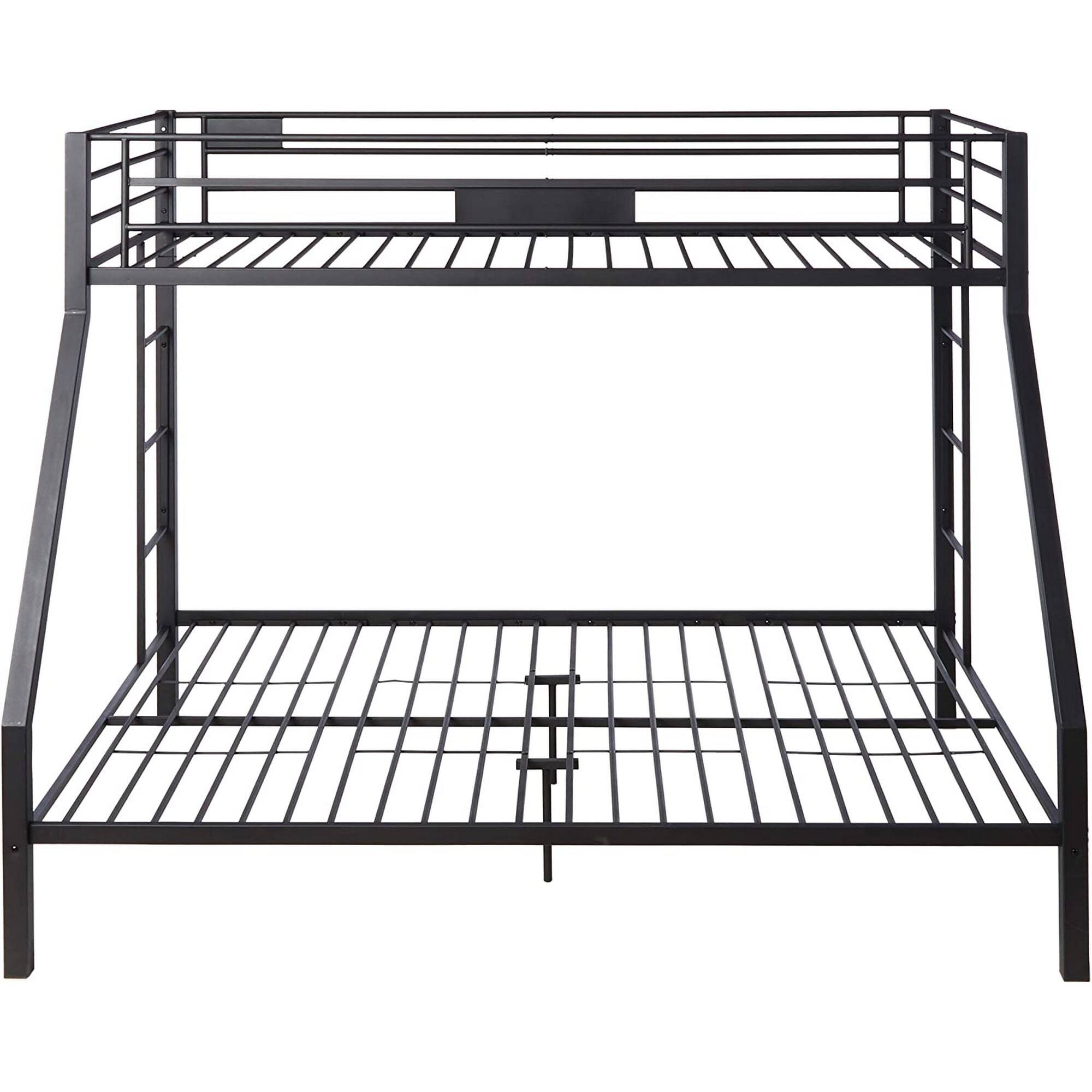 Alt View 1. Manhattan Lane - Metal Twin XL/Queen Bunk Bed - Black.