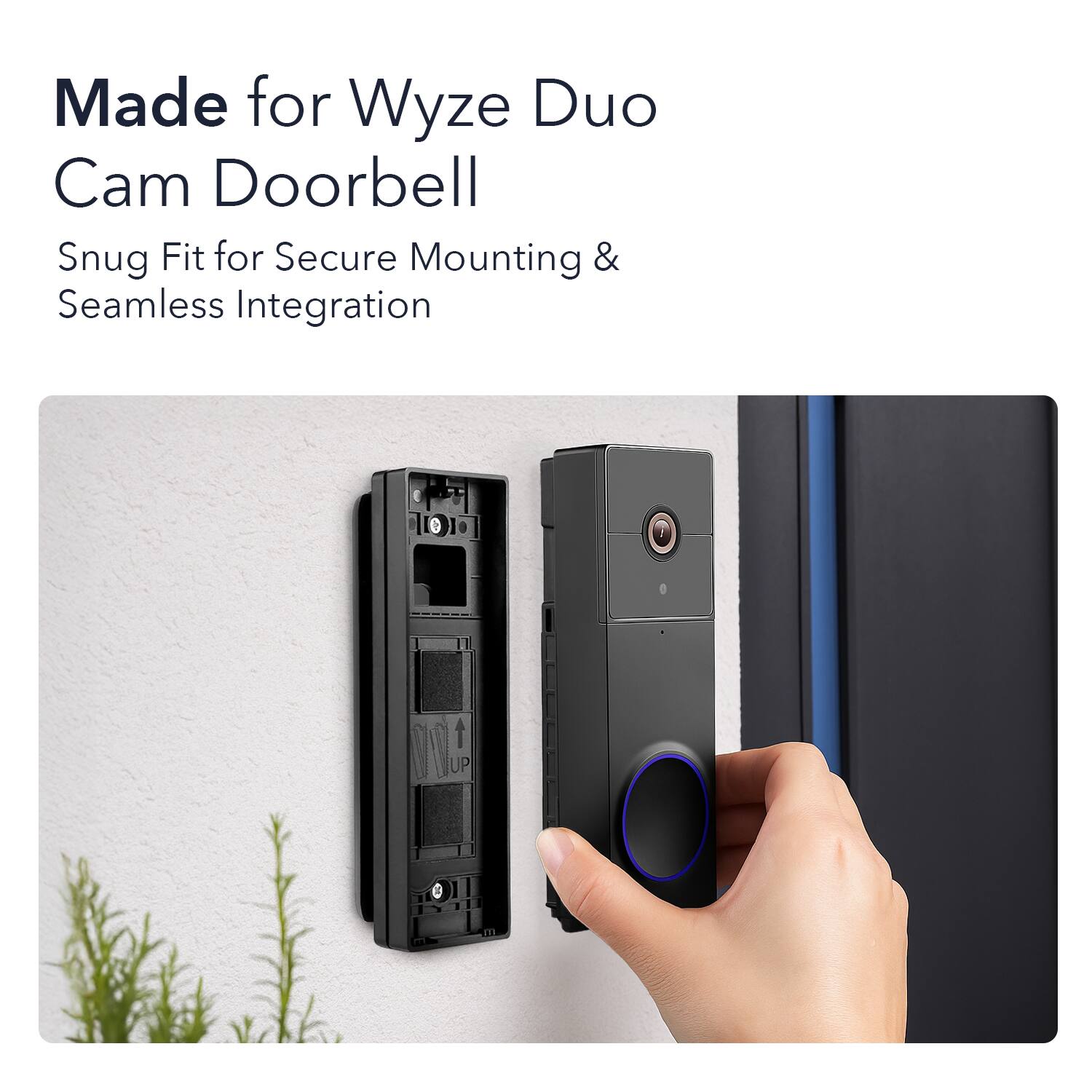 Made for Wyze Duo Cam Doorbell  
Snug Fit for Secure Mounting & Seamless Integration