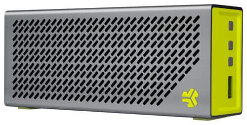 Front Standard. JLAB - Crasher Portable Bluetooth Speaker - Yellow.