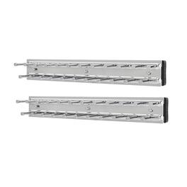 Rev-A-Shelf - TRC-12CR 12-Inch Side Mount Extending Tie Rack, (2 Pack) - Chrome