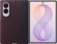 Front. Samsung - Galaxy Z Fold8 Carbon Magnet Case - Violet.