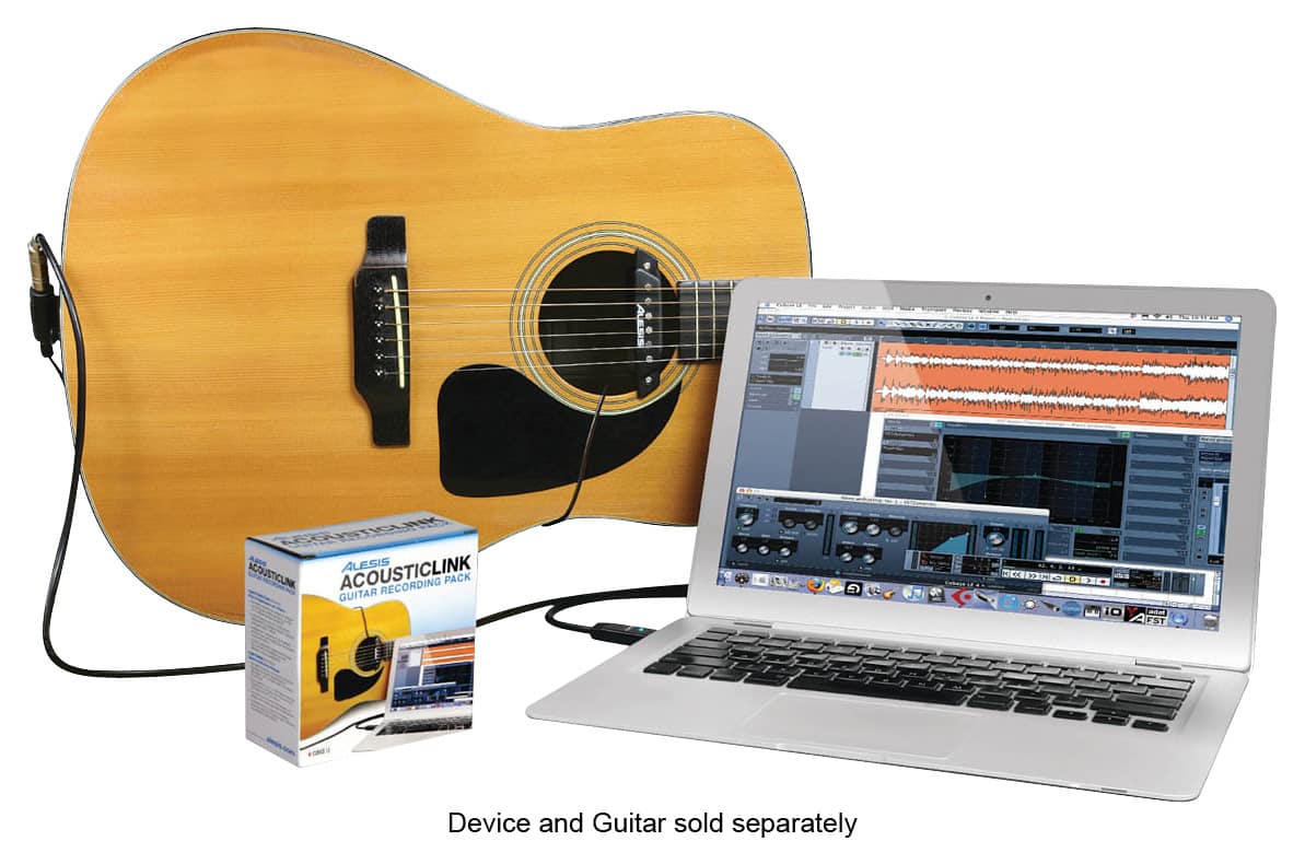 Alesis - AcousticLink Guitar Recording Pack - White - Larger Front