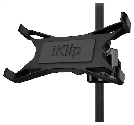 Front. IK Multimedia - iKlip Xpand Microphone Stand Mount - Black.