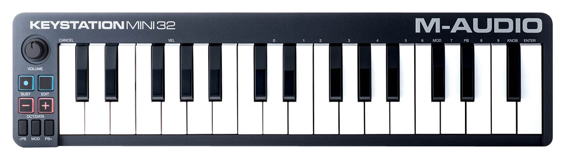 Best Buy: M-Audio Keystation Mini 32 II 32-Key USB MIDI Keyboard Controller  Black/White 117487