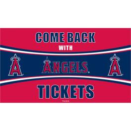 Evergreen Enterprises - Los Angeles Angels 28" x 16" Come Back With Tickets Indoor/Outdoor Trapper Mat - Multicolor