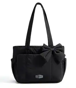 Bagsmart - Crush 14L Everyday Tote, Puffy Splash-Resistant Tote with 14" Laptop Compartment for Work & Travel - Black