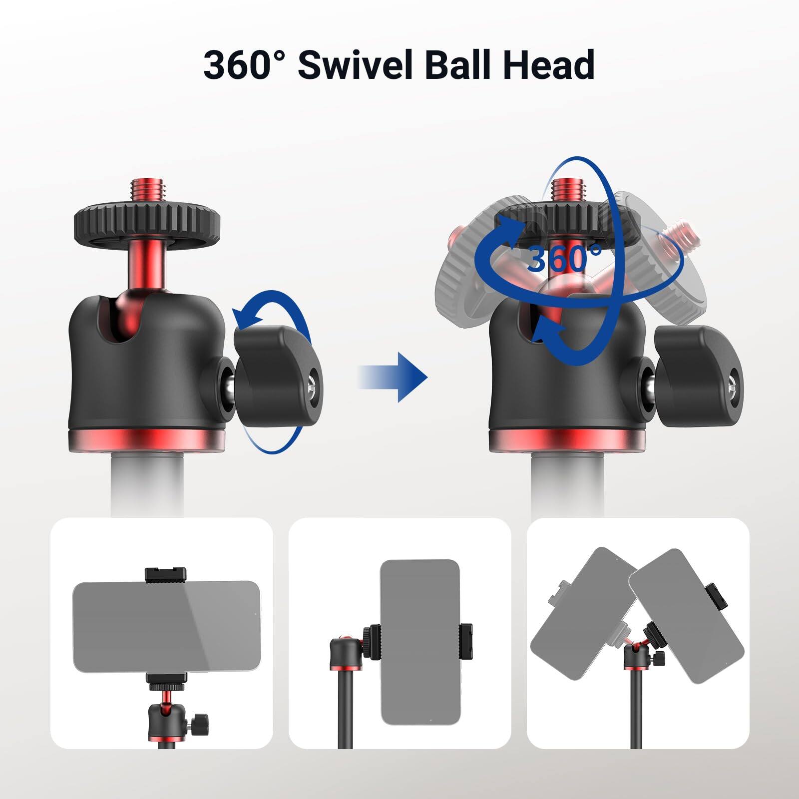 360° Swivel Ball Head