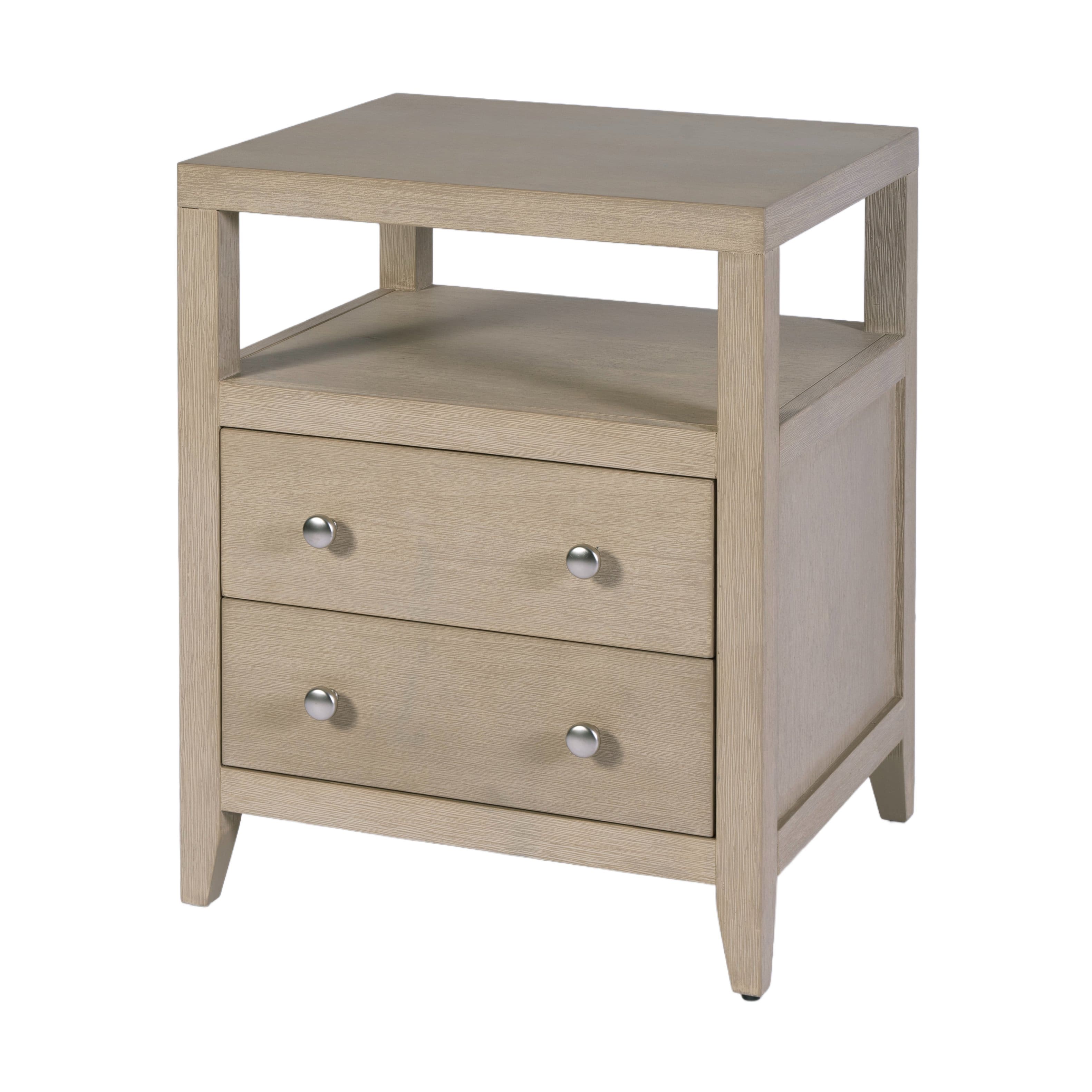 Butler Specialty - Dana 21 in. W Rectangular Wood 2 Drawer Narrow Nightstand with Top Open Shelf - Taupe price history on PriceWatchPro