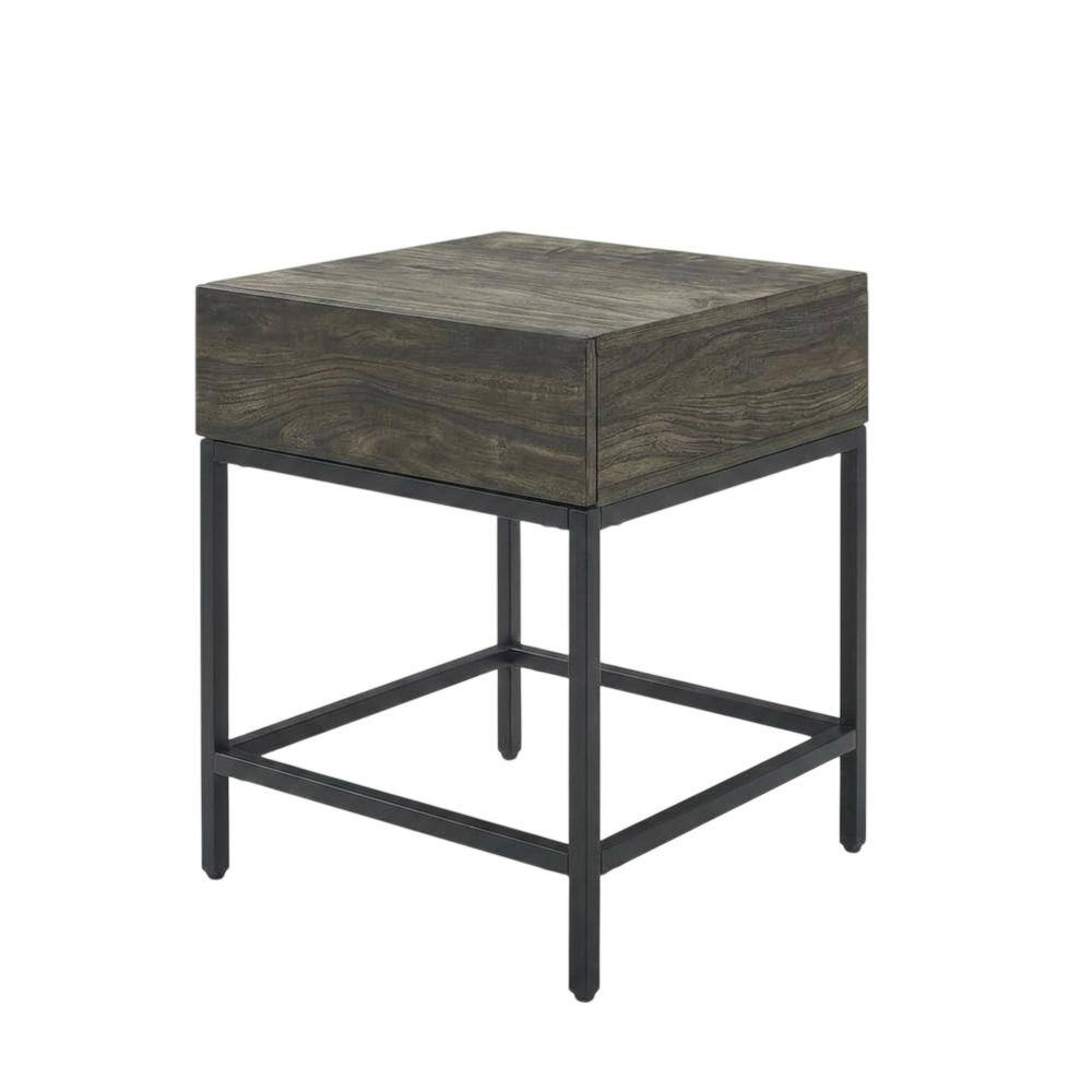 Front. Crosley Furniture - Jacobsen Side Table - Brown Ash.