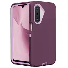 Front. Entronix - Entronix Case Compatible with Galaxy A17 - Heavy Duty Protection - Purple.