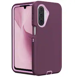 Entronix - Case Compatible with Galaxy A17 - Triple-Layer Heavy Duty Protection - Purple
