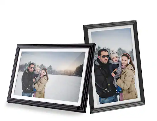 Angle. Aluratek - 10" IPS LCD Wi-Fi Touchscreen Digital Photo Frame - Black.