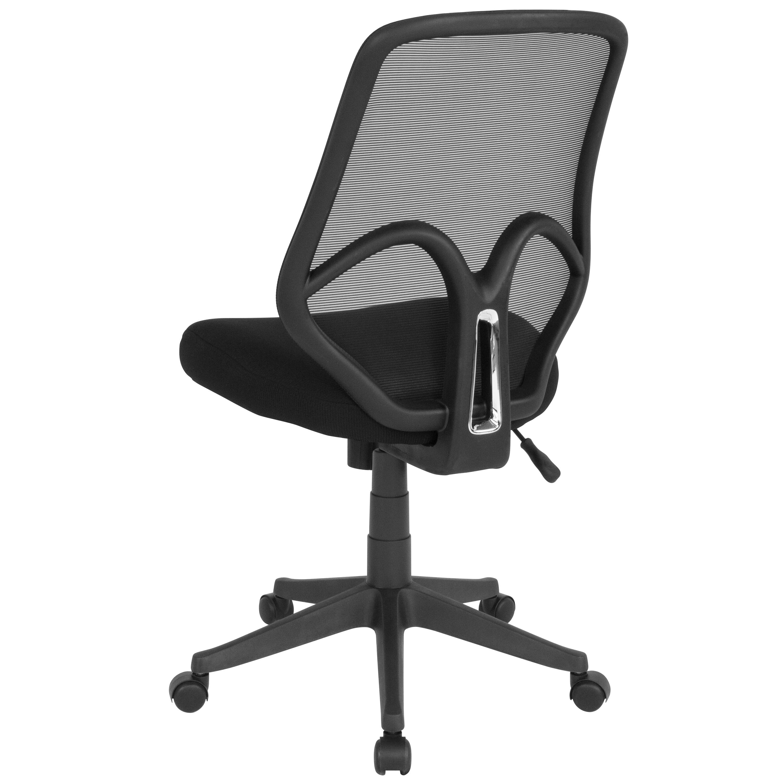 Alt View 5. Emma + Oliver - High Back Flexible Mesh Office Chair - Black.