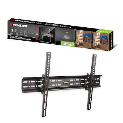 MONSTER MOUNTS
MONSTER
Tilt Motion TV Wall Mount
Support Mural Téléviseur Tilt Motion
42"-100"
Easy Install
Installation Facile
Post-Installation
42"-100"