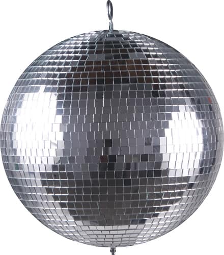 American DJ - 20" Glass Mirror Ball - Silver - Larger Front