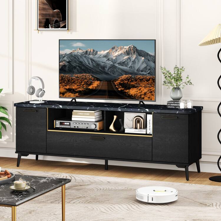 The text in the image appears to be "COMBER RE OTT." It seems to be a brand or model name for the TV stand.
