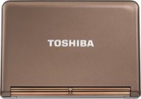Front Standard. Toshiba - Mini Netbook / Intel® Atom™ Processor / 10.1" Display / 1GB Memory / 250GB Hard Drive - Mocha Brown.