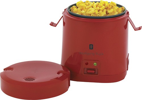 Wolfgang Puck Red 1.5-cup Heavy-duty Portable Rice Cooker with WP