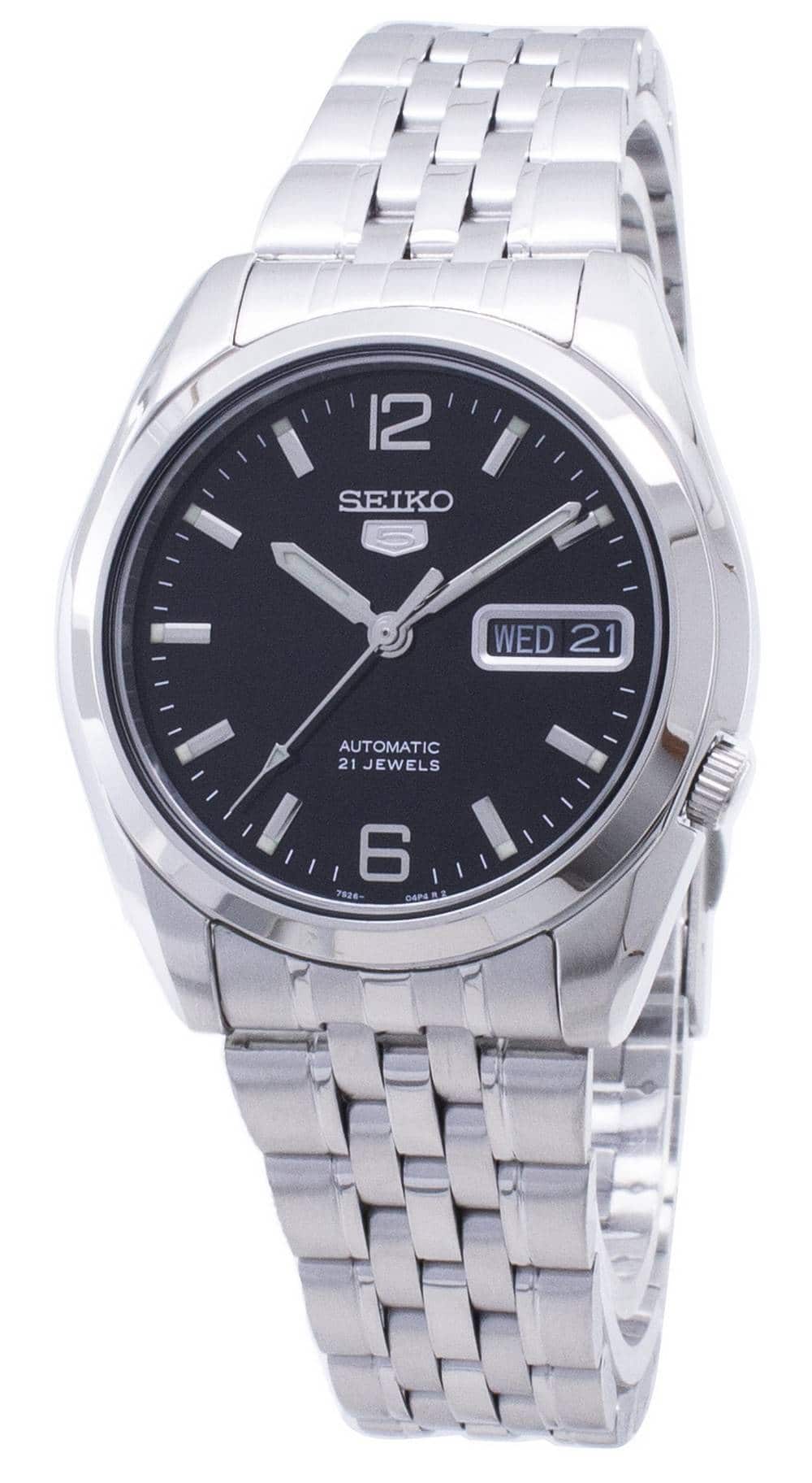 Seiko - Automatic 21 Jewels SNK393 SNK393K1 SNK393K Men's Watch - Black
