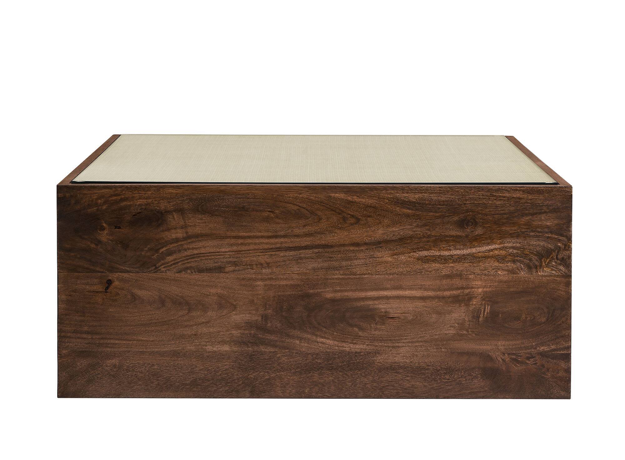 Alt View 2. Modway - Truett Square Wood Rattan Coffee Table by Modway - Walnut.