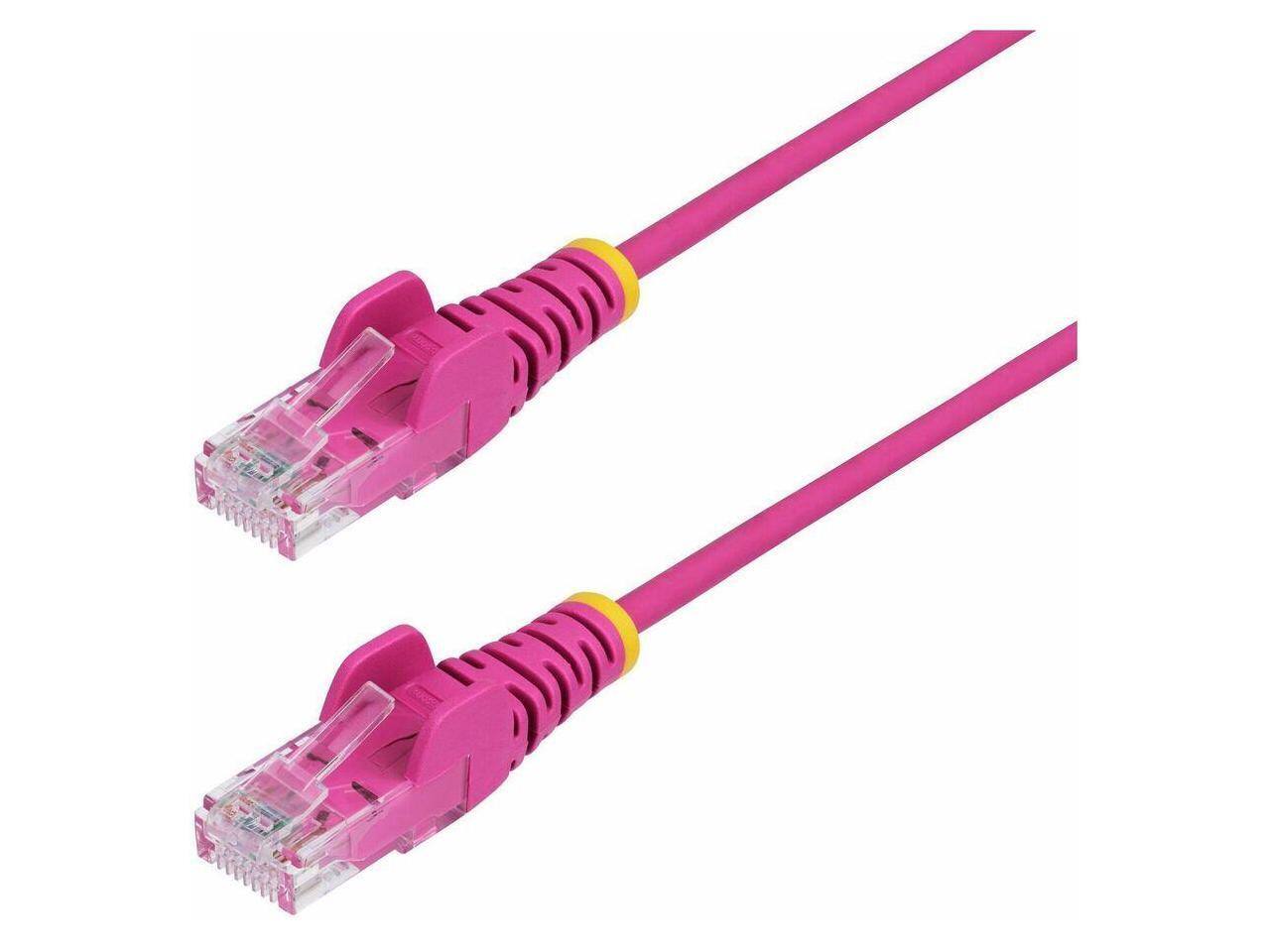 Alt View 4. StarTech.com - StarTech 10ft Pink Slim CAT6 Ethernet Cable Model N6PAT10PKS.