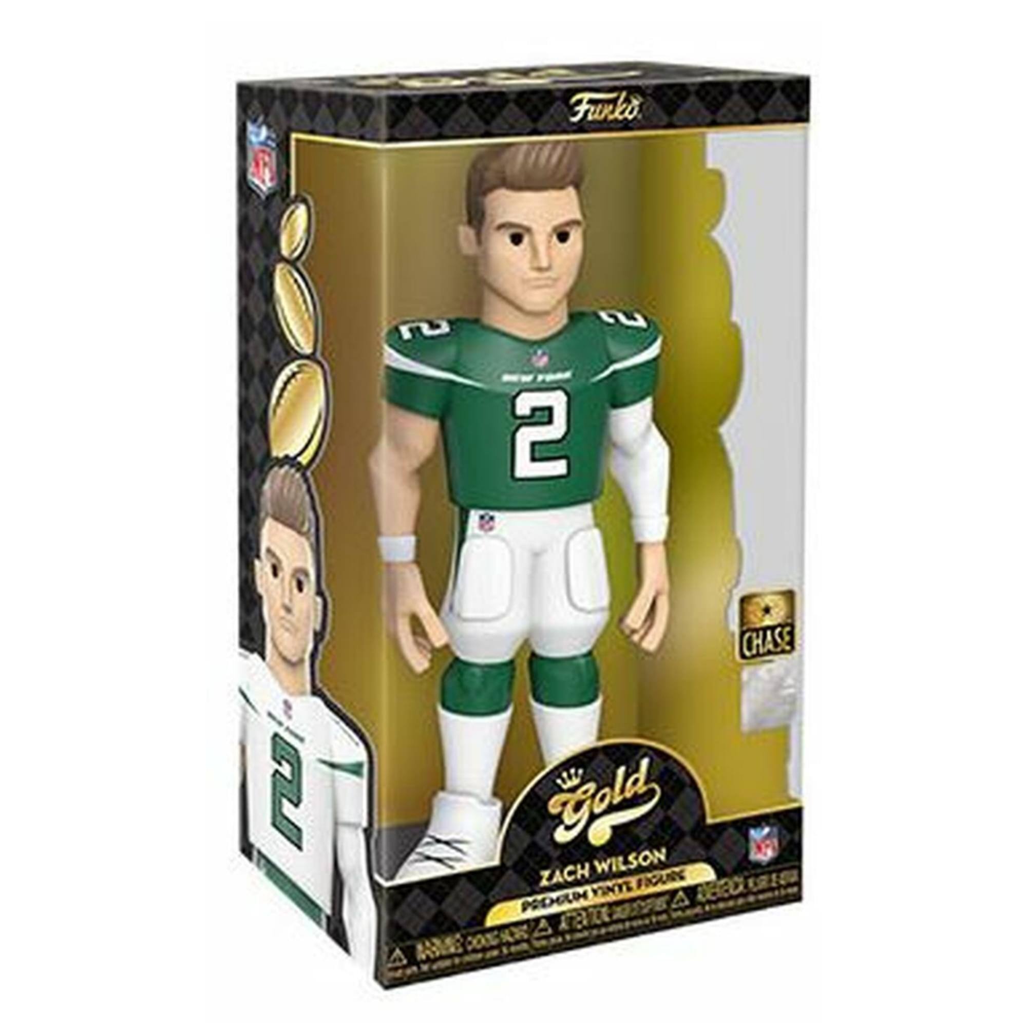 Funko  
Gold  
Zach Wilson  
Chase  
Pro Line Vinyl Figure  
NFL  
2
