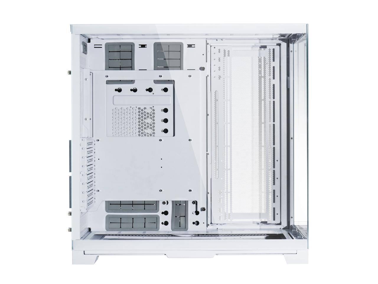 Alt View 2. Lian Li - o11 dynamic evo xl o11dexl white aluminum / steel / tempered glass atx m - White.