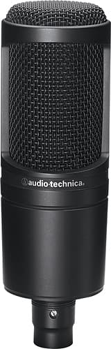  Audio-Technica AT2020 Cardioid Condenser Studio XLR Microphone,  Ideal for Project/Home Studio Applications,Black : Audio-Technica: Musical  Instruments