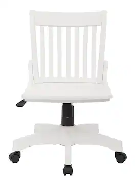 OSP Home Furnishings - Wood Bankers Home Office Wood Chair - White