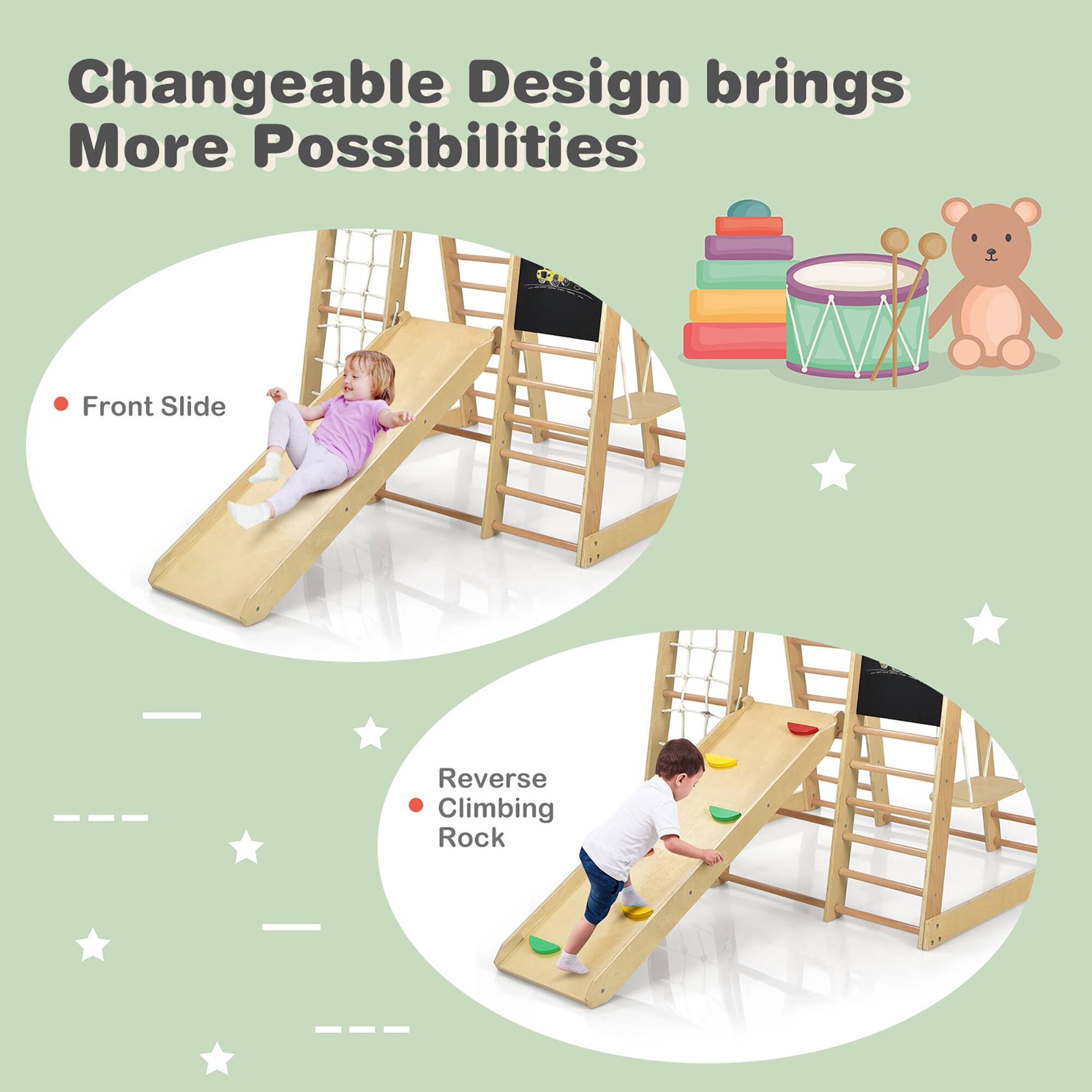 Changeable Design brings More Possibilities

Front Slide
Reverse Climbing Rock