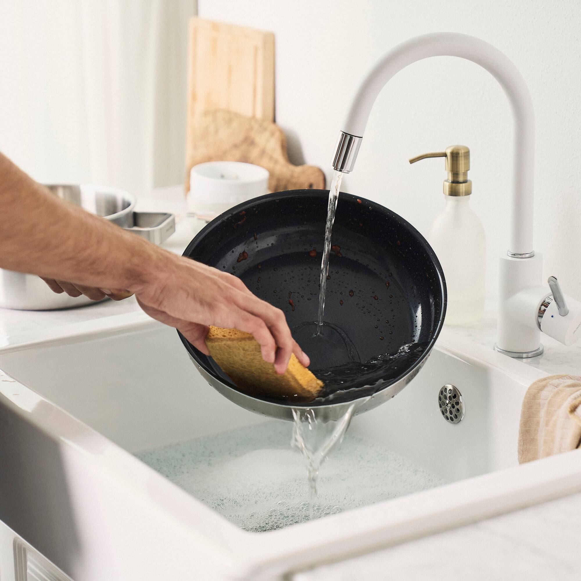 Alt View 2. ZWILLING - ZWILLING Pure 11-inch Stainless Steel Ceramic Nonstick Fry Pan, Grey - Grey.