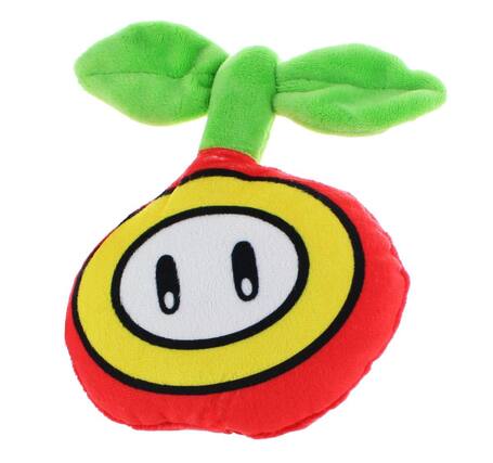 Front. Super Mario Bros. - Nintendo Super Mario Icons 6" Plush: Fire Flower - Red/White.