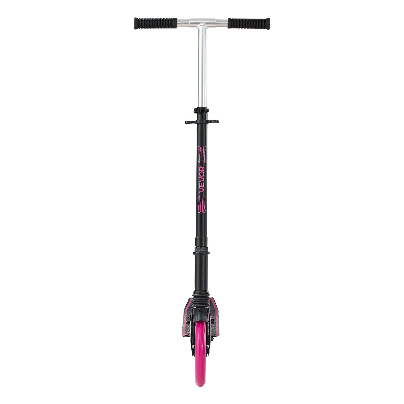 Alt View 5. VEVOR - Kick Scooter for Kids Ages 8+, Teens & Adults, 2-Wheel Toddler Scooter with Adjustable Height Handlebar - Pink.