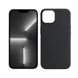 Qixxronics - Phone Case for iPhone 13 Silicone Case Shockproof Slim Design Phone Case Cover - Black